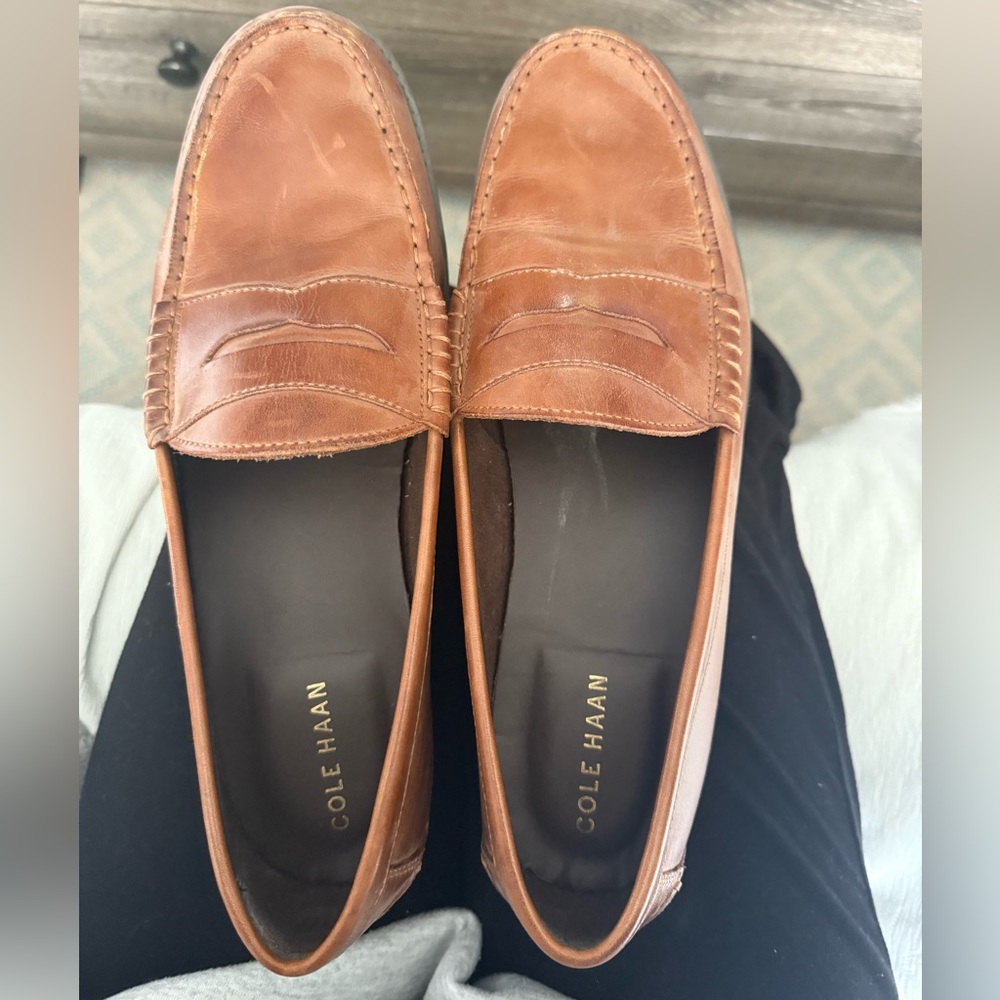 Cole Haan Men's Tan Leather Loafers